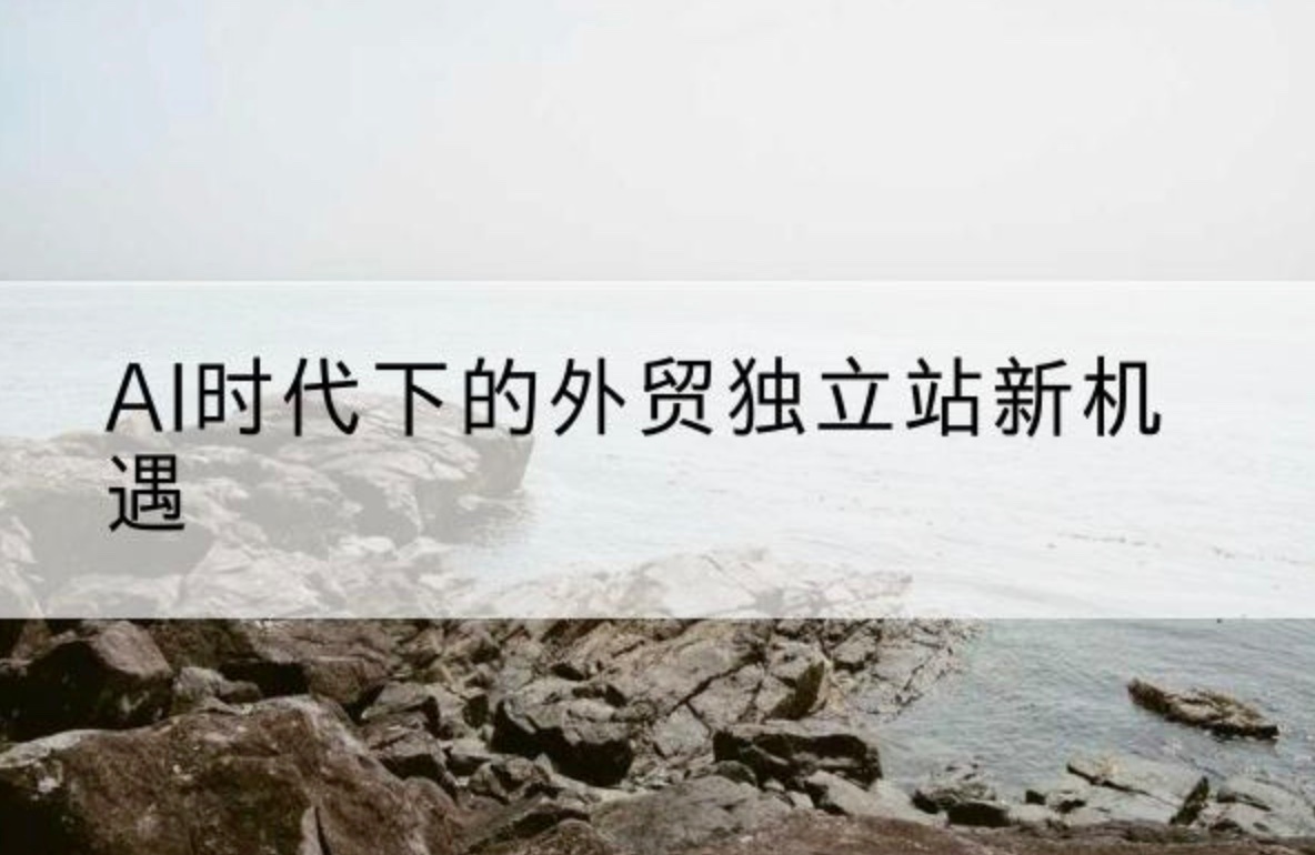 AI时代下的外贸独立站新机遇